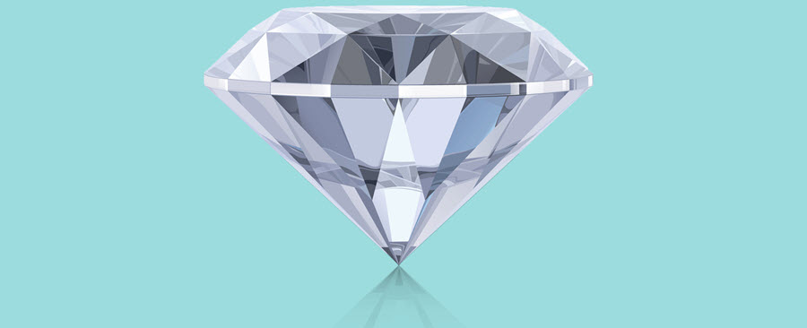Graphic of a diamond.