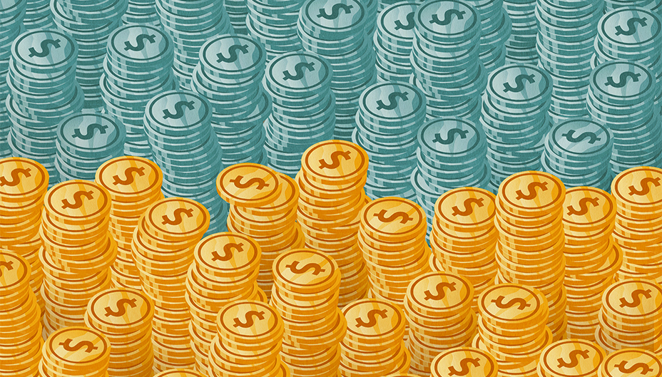 An illustration of coins.