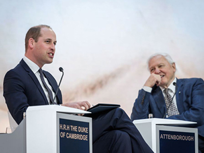 Prince William at the World Economic Forum 2019 in Davos, Switzerland.