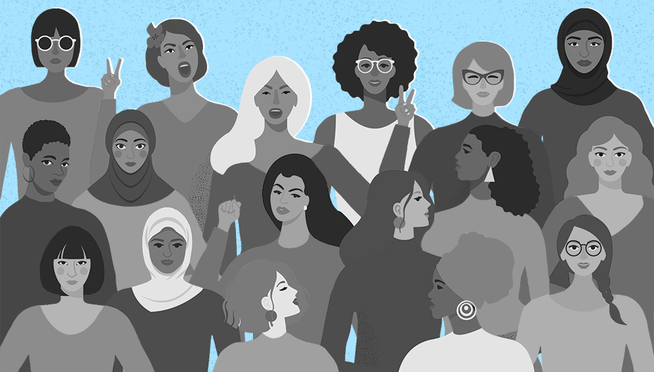 Illustration of women of different races.