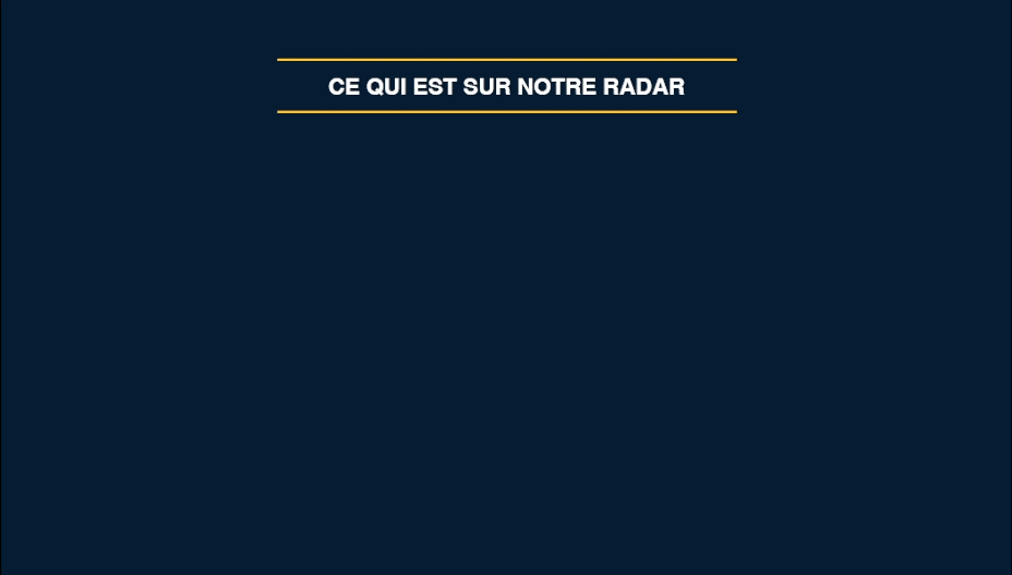 Écran noir avec les mots termes de placement, droits de douane et rééquilibrage de portefeuille