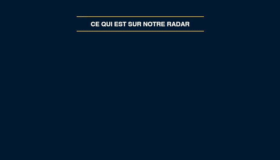 Écran noir avec les mots Warren Buffet, Retournement de marché et Expédition internationale